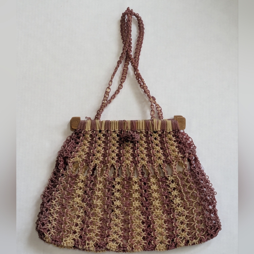 60's Elegant Macrame' Shoulder Bag